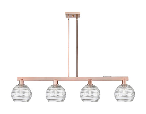 Innovations - 716-4I-AC-G1213-8CL - Four Light Island Pendant - Arcadia - Antique Copper