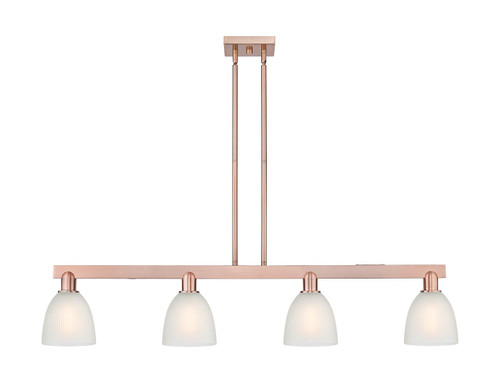 Innovations - 716-4I-AC-G381 - Four Light Island Pendant - Arcadia - Antique Copper