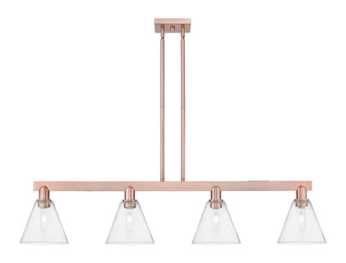 Innovations - 716-4I-AC-GBC-84 - Four Light Island Pendant - Arcadia - Antique Copper