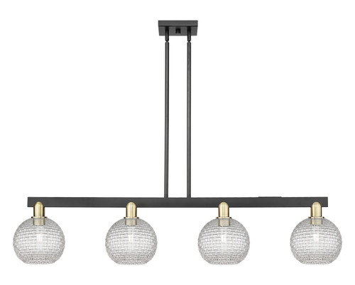 Innovations - 716-4I-BAB-G122C-8CL - Four Light Island Pendant - Arcadia - Black Antique Brass