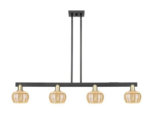 Innovations - 716-4I-BAB-G96 - Four Light Island Pendant - Arcadia - Black Antique Brass