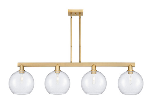 Innovations - 716-4I-BB-G124-10 - Four Light Island Pendant - Arcadia - Brushed Brass