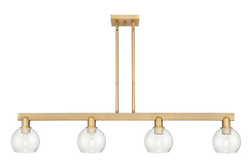 Innovations - 716-4I-BB-G124-6 - Four Light Island Pendant - Arcadia - Brushed Brass