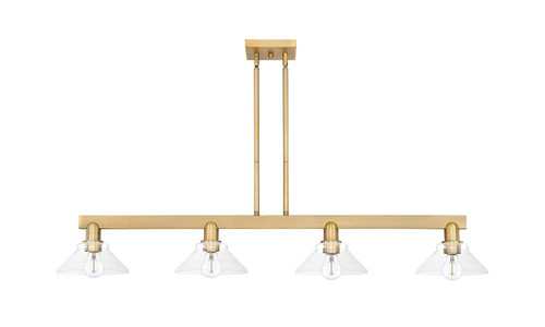 Innovations - 716-4I-BB-G132 - Four Light Island Pendant - Arcadia - Brushed Brass