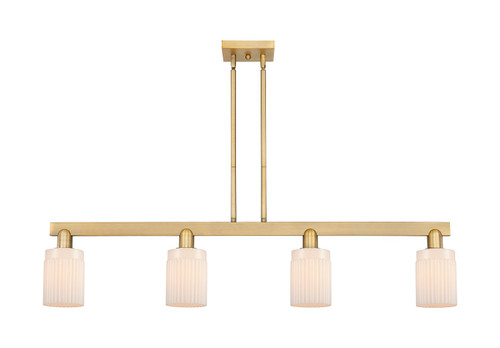Innovations - 716-4I-BB-G341 - Four Light Island Pendant - Arcadia - Brushed Brass