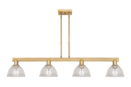 Innovations - 716-4I-BB-G422 - Four Light Island Pendant - Arcadia - Brushed Brass