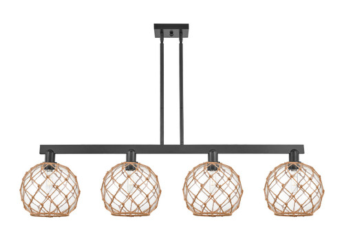Innovations - 716-4I-BK-G122-10RB - Four Light Island Pendant - Arcadia - Matte Black