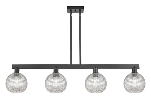 Innovations - 716-4I-BK-G122C-8CL - Four Light Island Pendant - Arcadia - Matte Black