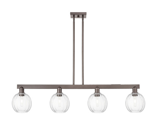 Innovations - 716-4I-OB-G458-7CL - Four Light Island Pendant - Arcadia - Oil Rubbed Bronze