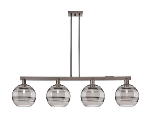 Innovations - 716-4I-OB-G556-10SM - Four Light Island Pendant - Arcadia - Oil Rubbed Bronze