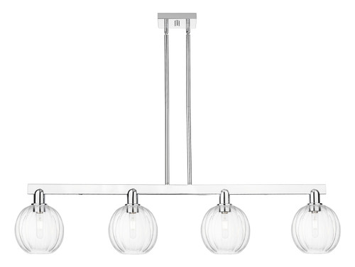 Innovations - 716-4I-PC-G458-7CL - Four Light Island Pendant - Arcadia - Polished Chrome