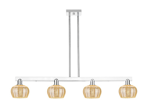 Innovations - 716-4I-PC-G96 - Four Light Island Pendant - Arcadia - Polished Chrome