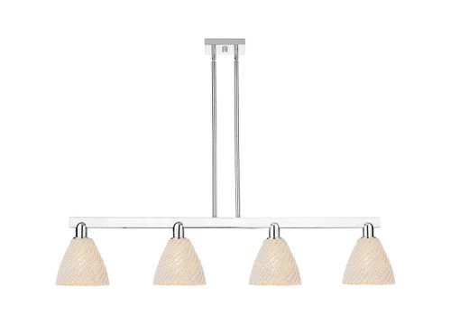 Innovations - 716-4I-PC-NBD-75-NAT - Four Light Island Pendant - Arcadia - Polished Chrome
