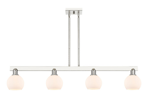 Innovations - 716-4I-PN-G121-6 - Four Light Island Pendant - Arcadia - Polished Nickel