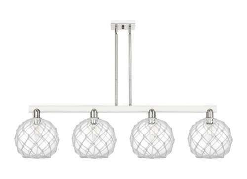 Innovations - 716-4I-PN-G122-10RW - Four Light Island Pendant - Arcadia - Polished Nickel