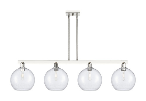 Innovations - 716-4I-PN-G124-10 - Four Light Island Pendant - Arcadia - Polished Nickel