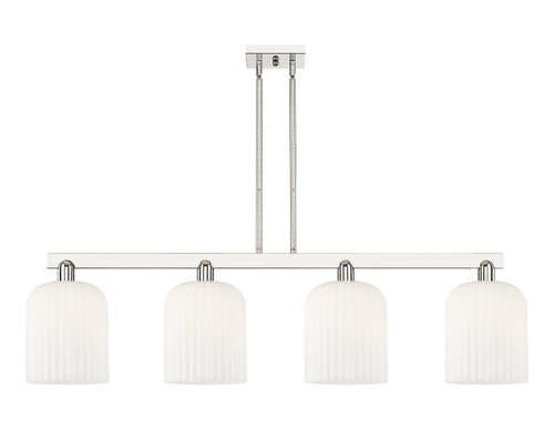 Innovations - 716-4I-PN-G559-8GWH - Four Light Island Pendant - Arcadia - Polished Nickel