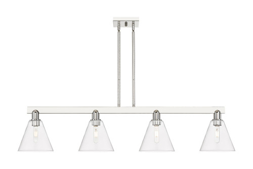Innovations - 716-4I-PN-GBC-82 - Four Light Island Pendant - Arcadia - Polished Nickel