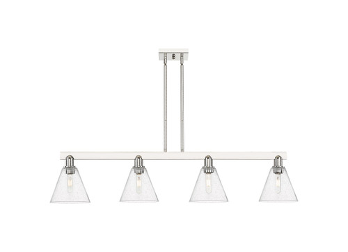 Innovations - 716-4I-PN-GBC-84 - Four Light Island Pendant - Arcadia - Polished Nickel