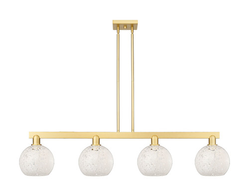Innovations - 716-4I-SG-G1216-8WM - Four Light Island Pendant - Arcadia - Satin Gold