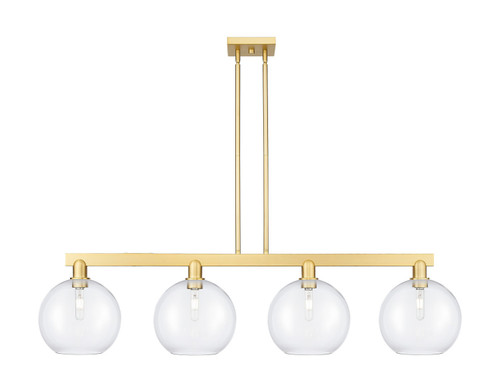 Innovations - 716-4I-SG-G122-10 - Four Light Island Pendant - Arcadia - Satin Gold