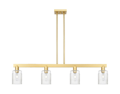 Innovations - 716-4I-SG-G342 - Four Light Island Pendant - Arcadia - Satin Gold