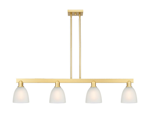 Innovations - 716-4I-SG-G381 - Four Light Island Pendant - Arcadia - Satin Gold