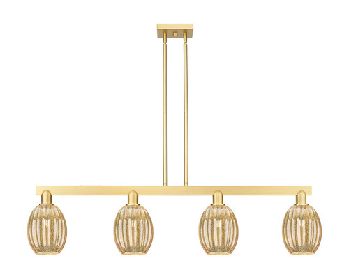 Innovations - 716-4I-SG-G459-6ME - Four Light Island Pendant - Arcadia - Satin Gold