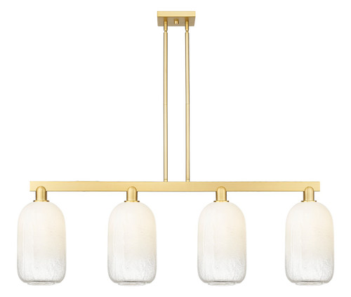 Innovations - 716-4I-SG-G482-7OP - Four Light Island Pendant - Arcadia - Satin Gold