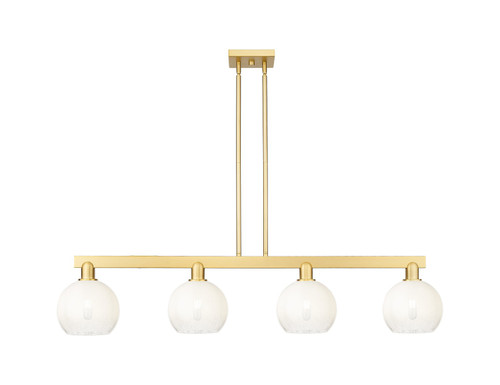 Innovations - 716-4I-SG-G483-8OP - Four Light Island Pendant - Arcadia - Satin Gold