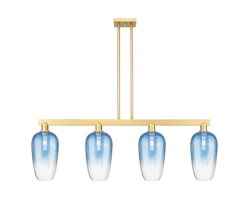 Innovations - 716-4I-SG-G484-7SB - Four Light Island Pendant - Arcadia - Satin Gold