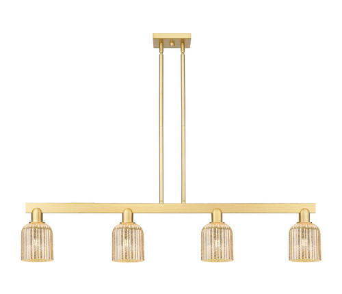Innovations - 716-4I-SG-G559-5ME - Four Light Island Pendant - Arcadia - Satin Gold