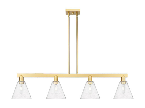 Innovations - 716-4I-SG-GBC-84 - Four Light Island Pendant - Arcadia - Satin Gold