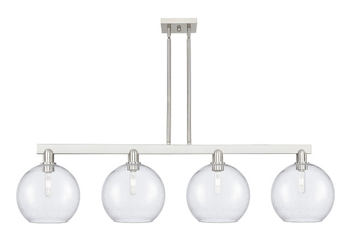 Innovations - 716-4I-SN-G124-10 - Four Light Island Pendant - Arcadia - Brushed Satin Nickel