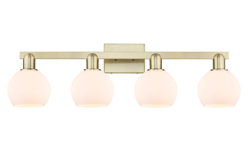 Innovations - 716-4W-AB-G121-6 - Four Light Bath Vanity - Arcadia - Antique Brass