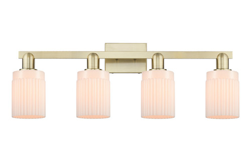 Innovations - 716-4W-AB-G341 - Four Light Bath Vanity - Arcadia - Antique Brass