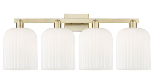 Innovations - 716-4W-AB-G559-8GWH - Four Light Bath Vanity - Arcadia - Antique Brass
