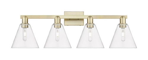 Innovations - 716-4W-AB-GBC-82 - Four Light Bath Vanity - Arcadia - Antique Brass