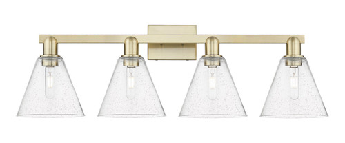 Innovations - 716-4W-AB-GBC-84 - Four Light Bath Vanity - Arcadia - Antique Brass
