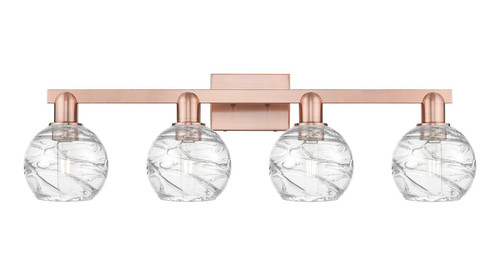 Innovations - 716-4W-AC-G1213-6CL - Four Light Bath Vanity - Arcadia - Antique Copper