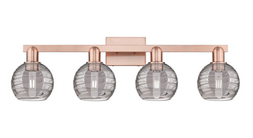 Innovations - 716-4W-AC-G1213-6SM - Four Light Bath Vanity - Arcadia - Antique Copper