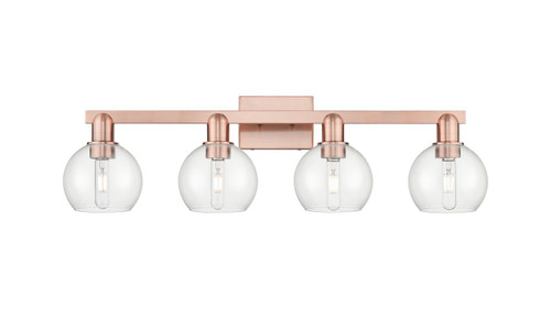 Innovations - 716-4W-AC-G122-6 - Four Light Bath Vanity - Arcadia - Antique Copper