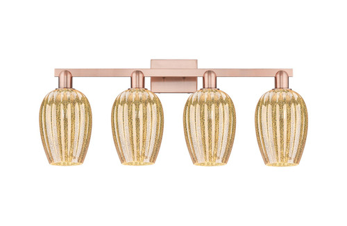 Innovations - 716-4W-AC-G457-6ME - Four Light Bath Vanity - Arcadia - Antique Copper