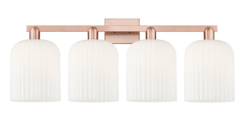 Innovations - 716-4W-AC-G559-8GWH - Four Light Bath Vanity - Arcadia - Antique Copper