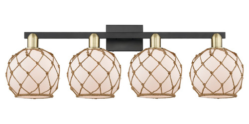 Innovations - 716-4W-BAB-G121-8RB - Four Light Bath Vanity - Arcadia - Black Antique Brass