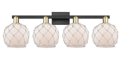 Innovations - 716-4W-BAB-G121-8RW - Four Light Bath Vanity - Arcadia - Black Antique Brass