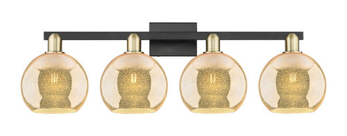 Innovations - 716-4W-BAB-G128-8 - Four Light Bath Vanity - Arcadia - Black Antique Brass