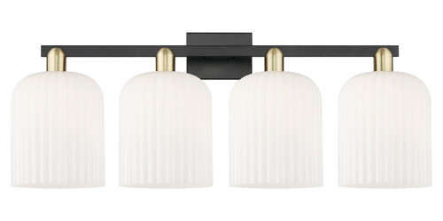 Innovations - 716-4W-BAB-G559-8GWH - Four Light Bath Vanity - Arcadia - Black Antique Brass