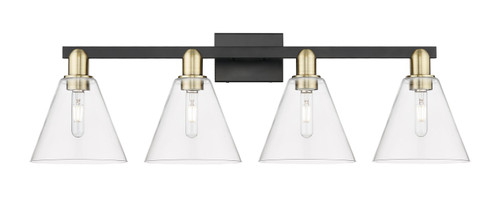 Innovations - 716-4W-BAB-GBC-82 - Four Light Bath Vanity - Arcadia - Black Antique Brass