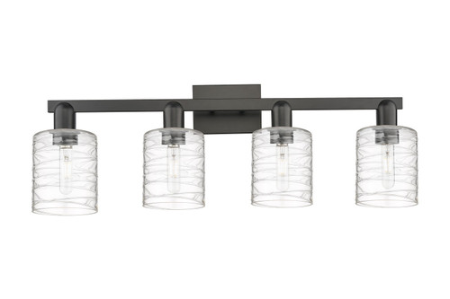 Innovations - 716-4W-BK-G1113 - Four Light Bath Vanity - Arcadia - Matte Black